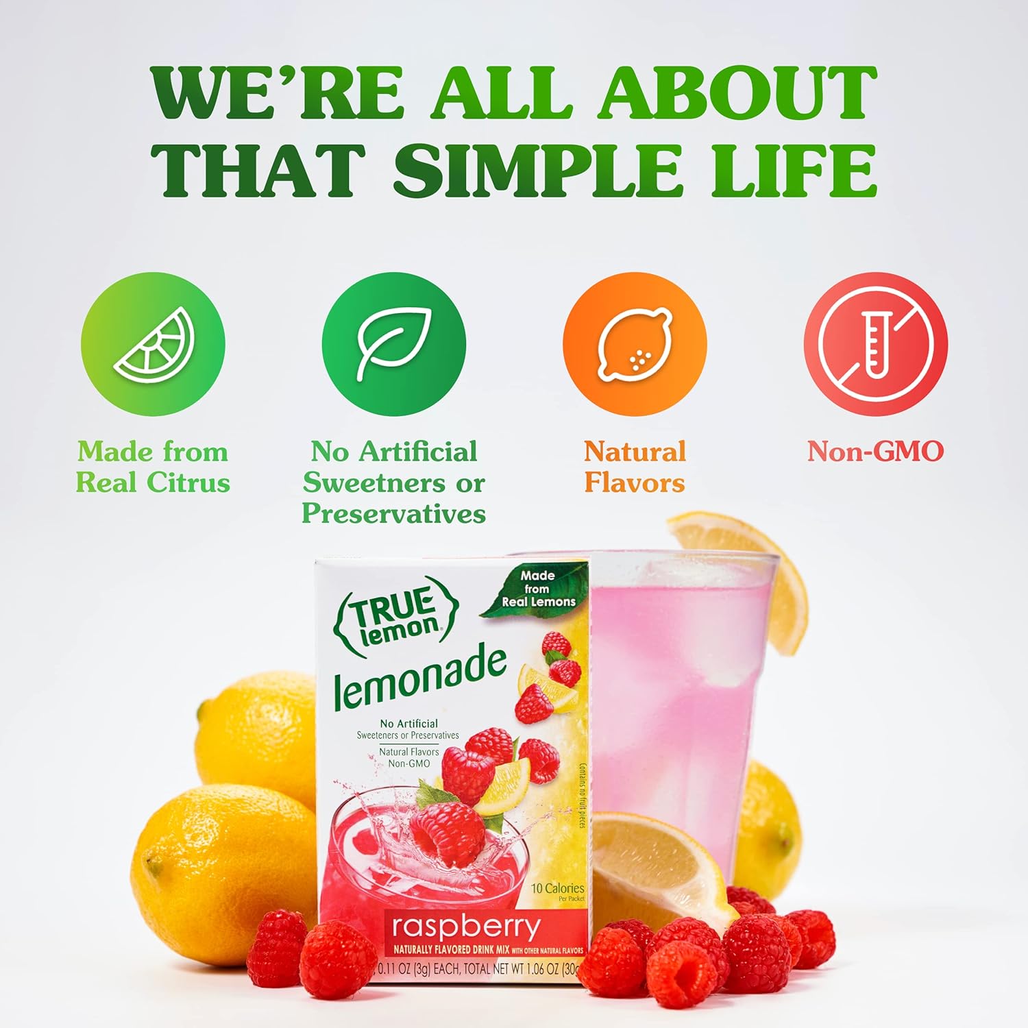 TRUE LIME Black Cherry Limeade Drink Mix (10 Count - 1 pack) | Made from Real Limes | No Preservatives, No Artificial Sweeteners, Gluten Free | Water Flavor Packets & Water Enhancer with Stevia - Image 3